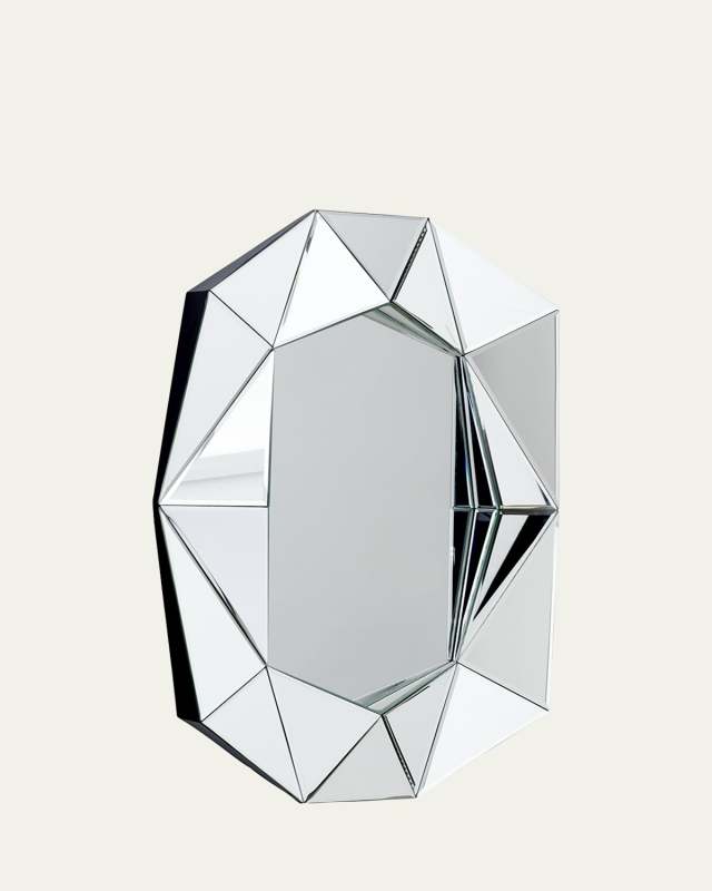 Small Diamond Silver Mirror